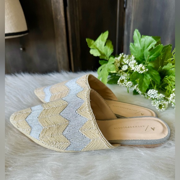 Anthropologie Loretta Embroidered Slides - Picture 4 of 8